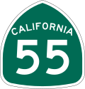 State Route 55 marker