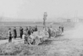 Spanish commission examining 2 different 75-mm light field guns on the Harfleur range, 1904
