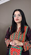 Baloch women in traditional Baloch dress