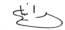 Rania's signature