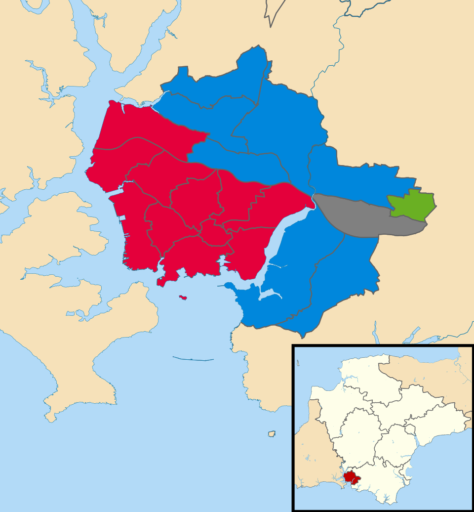 File:Plymouth City Council election 2022 map.svg