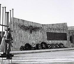 Inauguration of the Paratroopers Memorial on Remembrance Day (Yom HaZikaron) in spring 1960