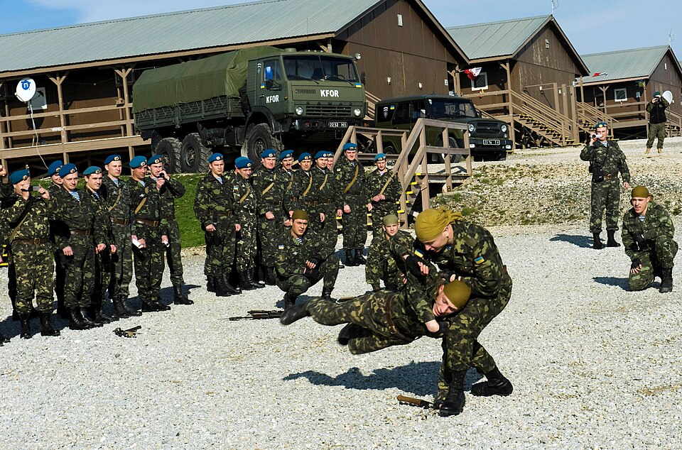 File:Martial arts demonstration, Ukrainian military.jpg