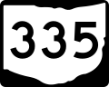 State Route 335 marker