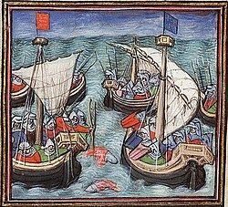 Artist Depiction of the Battle of Arnemuiden
