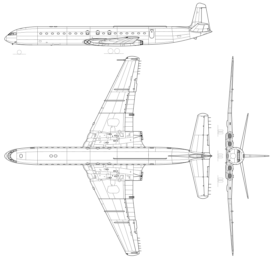 File:De Havilland Comet 3-view line drawing.svg