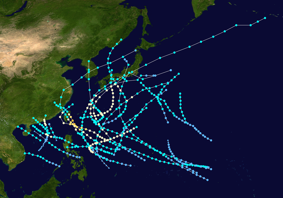 File:1945 Pacific typhoon season summary.png