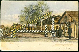 Austro-Russian border at Brody, 1905