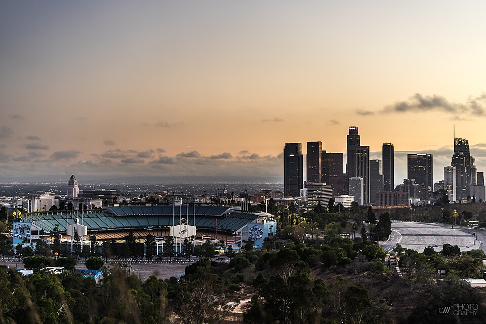 File:Dodger Stadium and DTLA.jpg