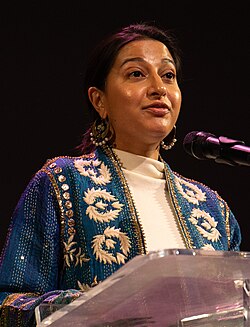 Hussain at the 2024 National Book Awards finalist reading