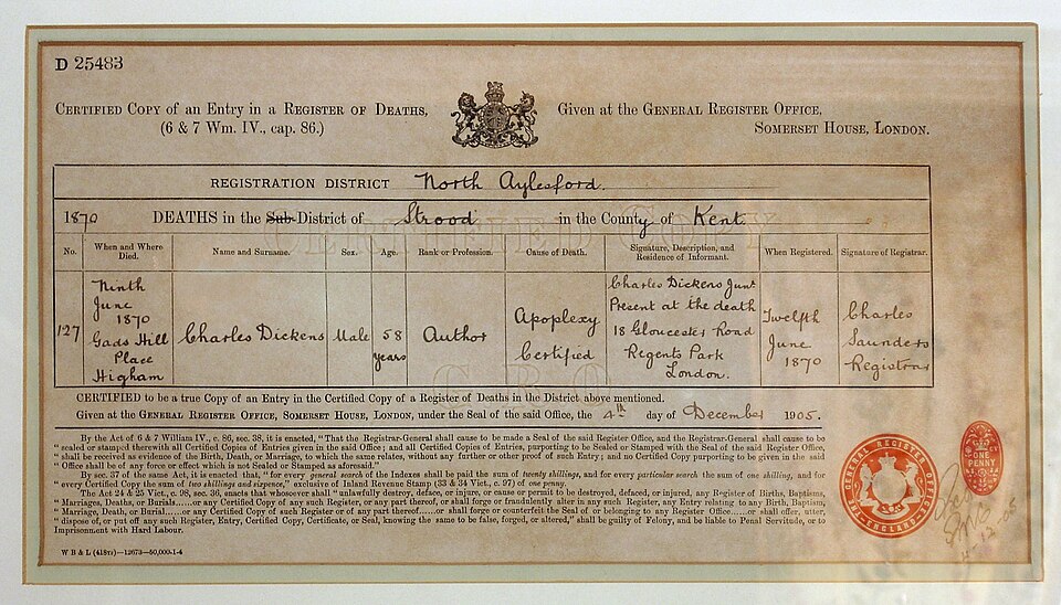File:Charles Dickens Death Certificate.jpg