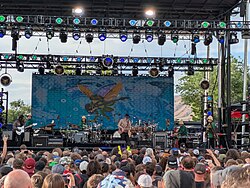 The band on the Claypool Gold tour in Salt Lake City 2026