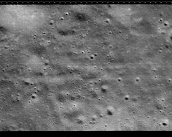 View inside Hipparchus crater on February 19, 1967 (4°46′S 4°17′E﻿ / ﻿4.77°S 4.28°E﻿ / -4.77; 4.28)