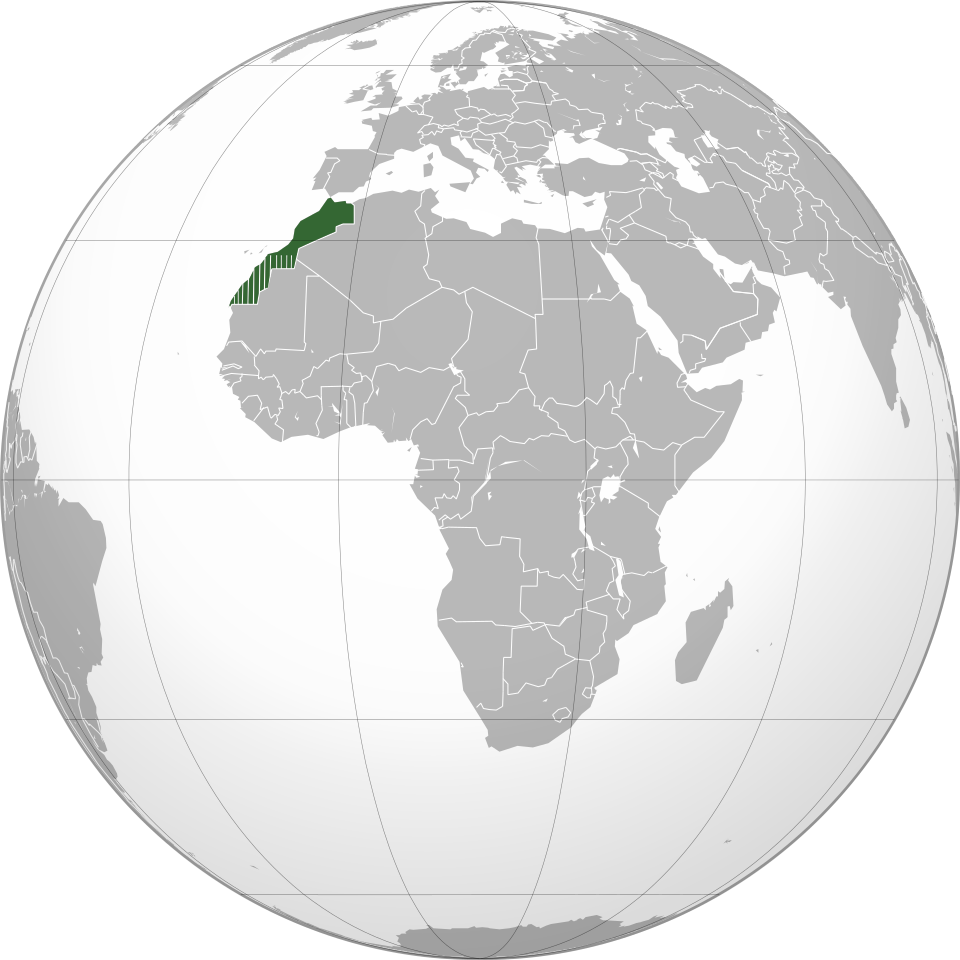 File:Morocco (orthographic projection).svg
