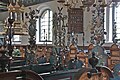 Hatracks, 18th century, in St. Nicholas Church, Altengamme, Hamburg, Germany