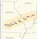 Image 3The population center for the United States has been in Missouri since 1980.  As of 2020, it is near Interstate 44 in Missouri as it approaches Springfield. (from Missouri)