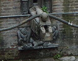Yakshas beneath a spout of Saraswati Hiti, Chyasal