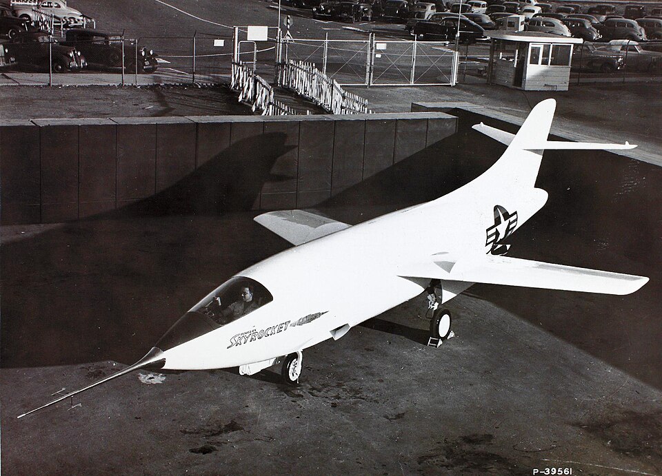File:Douglas D-558-II Skyrocket front upper view.jpg