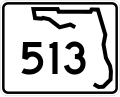 State Road 513 marker