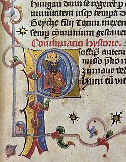 King Attila (Chronicon Pictum, 1358)