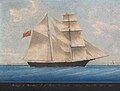 An 1861 painting of the ship