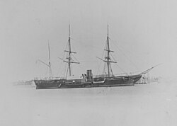 a black and white picture of a large steam ship