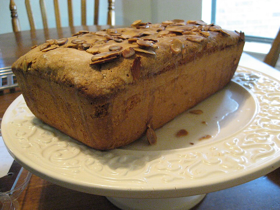 File:Almond pound cake, angled profile.jpg