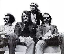 Soft Machine in 1970:l-r: Elton Dean, Mike Ratledge, Robert Wyatt, Hugh Hopper