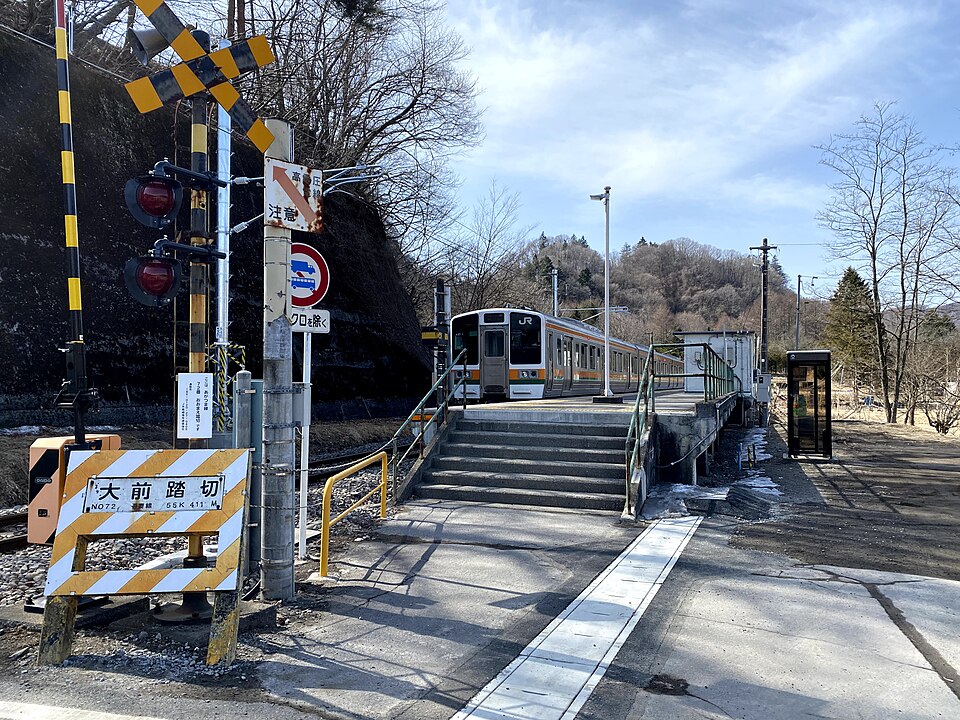 File:Ōmae Station train 01.jpg