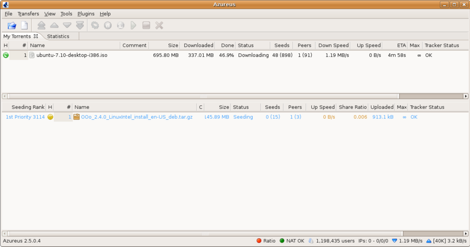 File:Azureus screenshot ubuntu.png