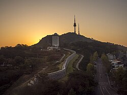 The mountain at dusk (2014)