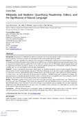 Wikipedia and Medicine: Quantifying Readership, Editors, and the Significance of Natural Language