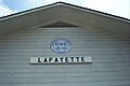 Chattooga & Chickamauga logo and station identification sign at LaFayette, Georgia yard office