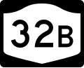 New York State Route 32B marker