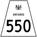 Highway 550 marker