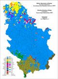 Socialist Republic of Serbia ethnic map (1971)