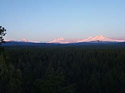 Sunrise on the Three Sisters
