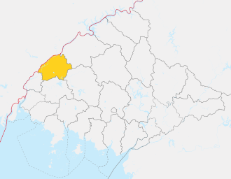 Location of Ŭiju County