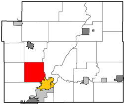 Location of Tilden within Chippewa County