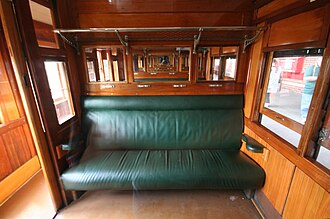 Interior of a second class BE coded carriage