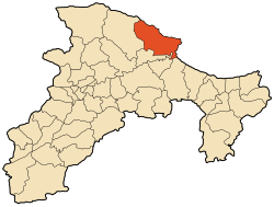 Location of Béjaïa within Béjaïa Province