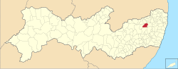 Location of Cumaru in Pernambuco