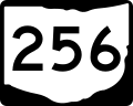 State Route 256 marker