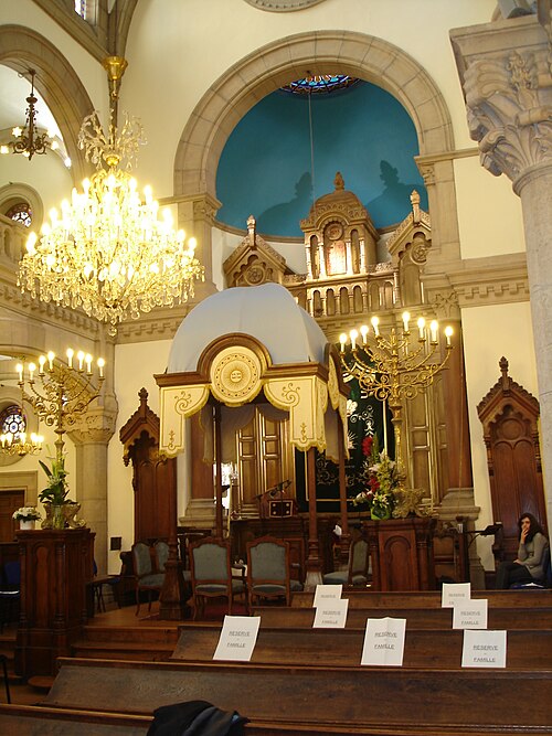 File:Syna Lyon-Bimah et Arche sainte.JPG