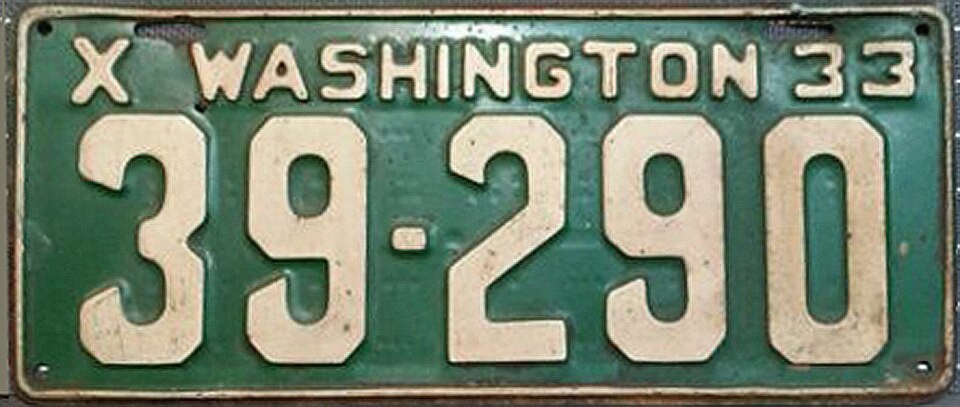 File:1933 Washington license plate.jpg