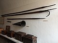 Historical fire-fighting pike poles of Košice municipal firemen (East Slovak Museum permanent exhibitions)