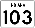 State Road 103 marker