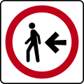 SR-42: Pedestrians keep left
