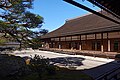 The hōjō (abbot's quarters) of Nanzen-ji. While many sources claim that the Seiryoden (清涼殿) hall from the Imperial Palace was relocated, it was actually the opposite palace from the Empress's Palace, built in Tensho era (1573-1591) and moved to current location in 1611 by donation of Emperor Go-Yōzei.