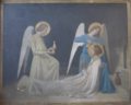 Angels comfort St. Philomena in prison